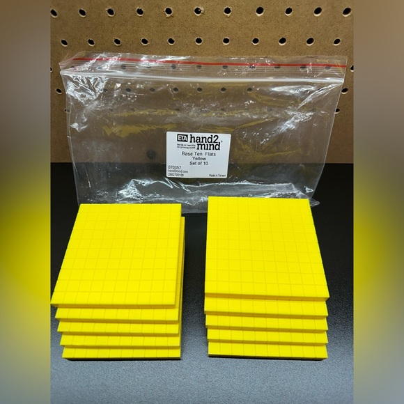 ETA Base ten unit blocks/ cubes, set, math manipulatives - Picture 3 of 7